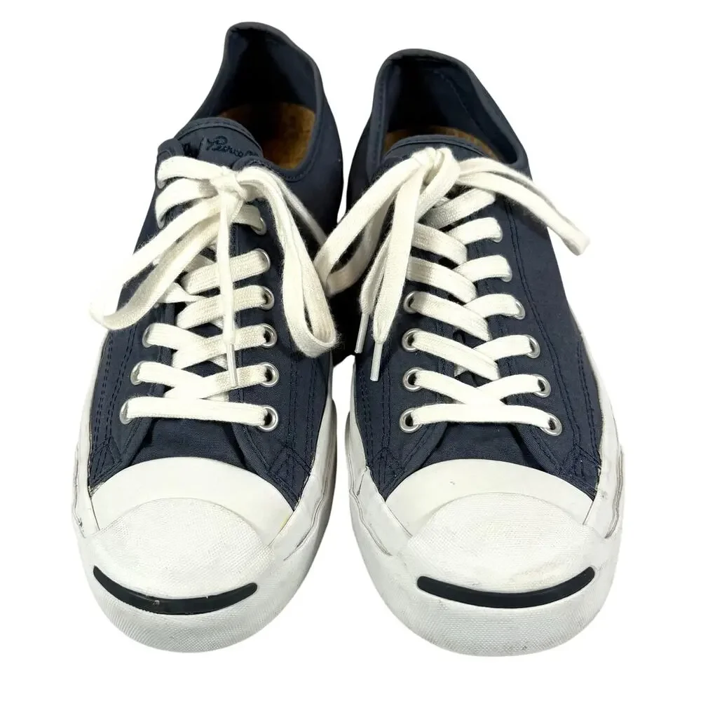 Converse Jack Purcell Sneakers Mens 10.5 Womens 12 Blue Canvas Shoes